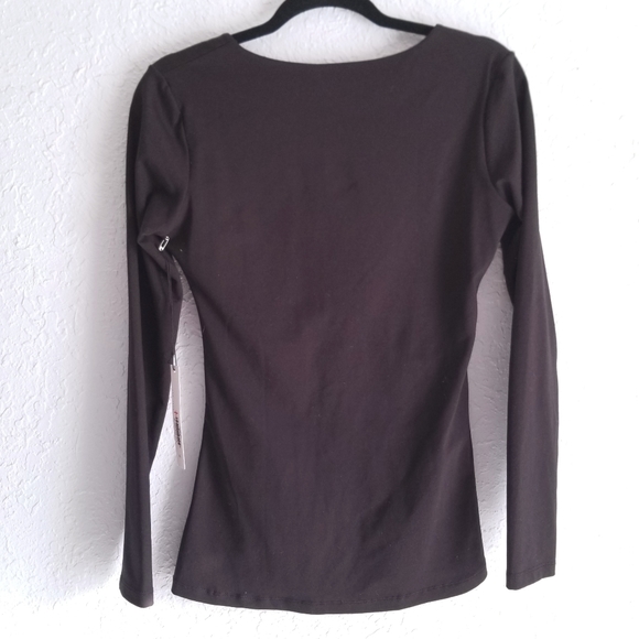 NWT BLACK Revolve Zip Gather Top - Picture 3 of 4